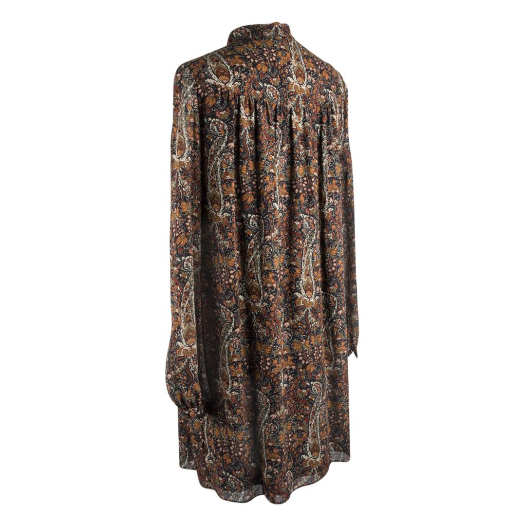 Saint Laurent Tunic / Dress Earth Tone Floral Paisley Print 38 / 6 For ...