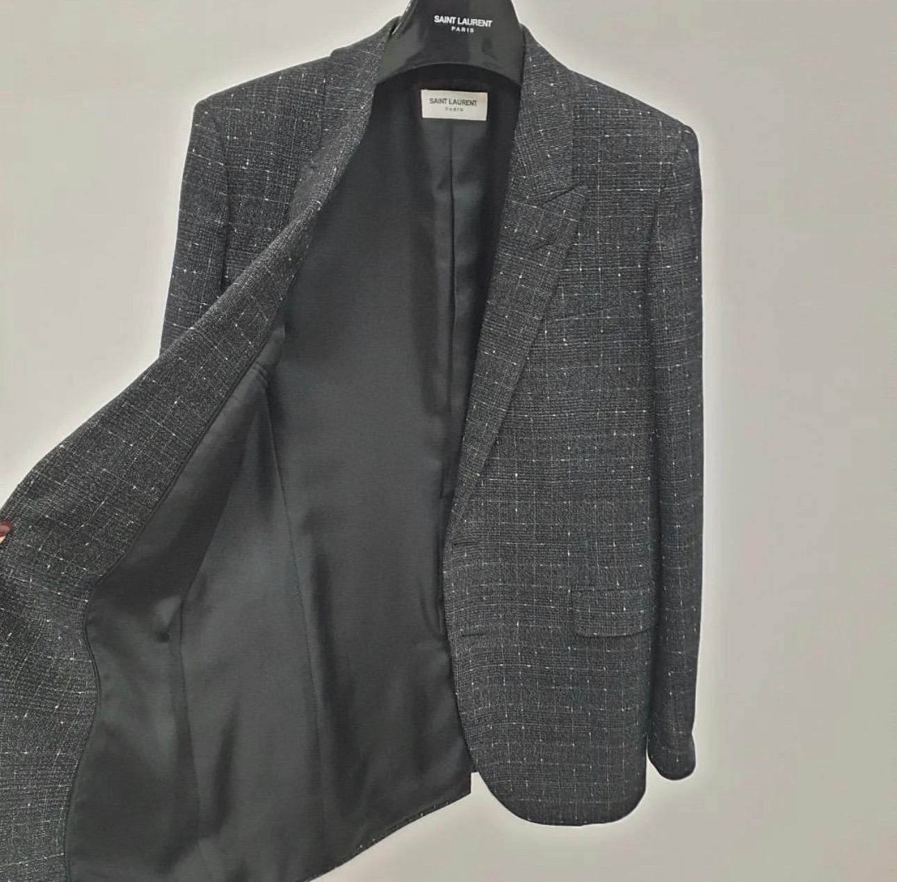 Women's Saint Laurent Tweed Jacket Blazer