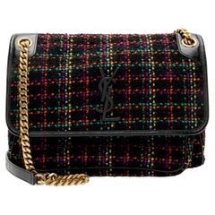 Saint Laurent Tweed Niki Medium Shoulder Bag