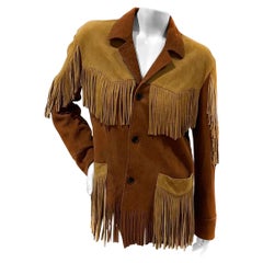 Saint Laurent Two-Tone Fringe Jacket Spring2016