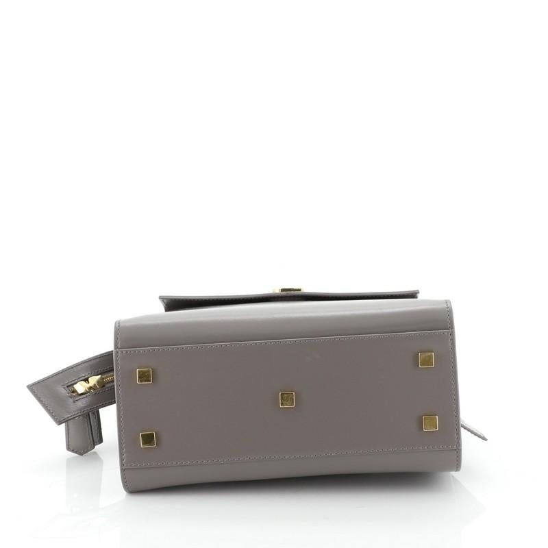 saint laurent uptown small leather tote bag