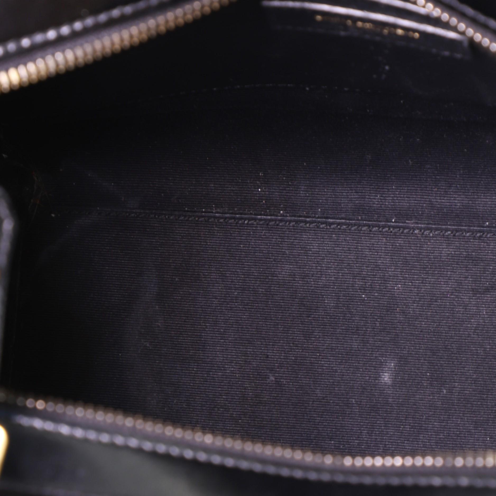 Black Saint Laurent Uptown Tote Leather Small