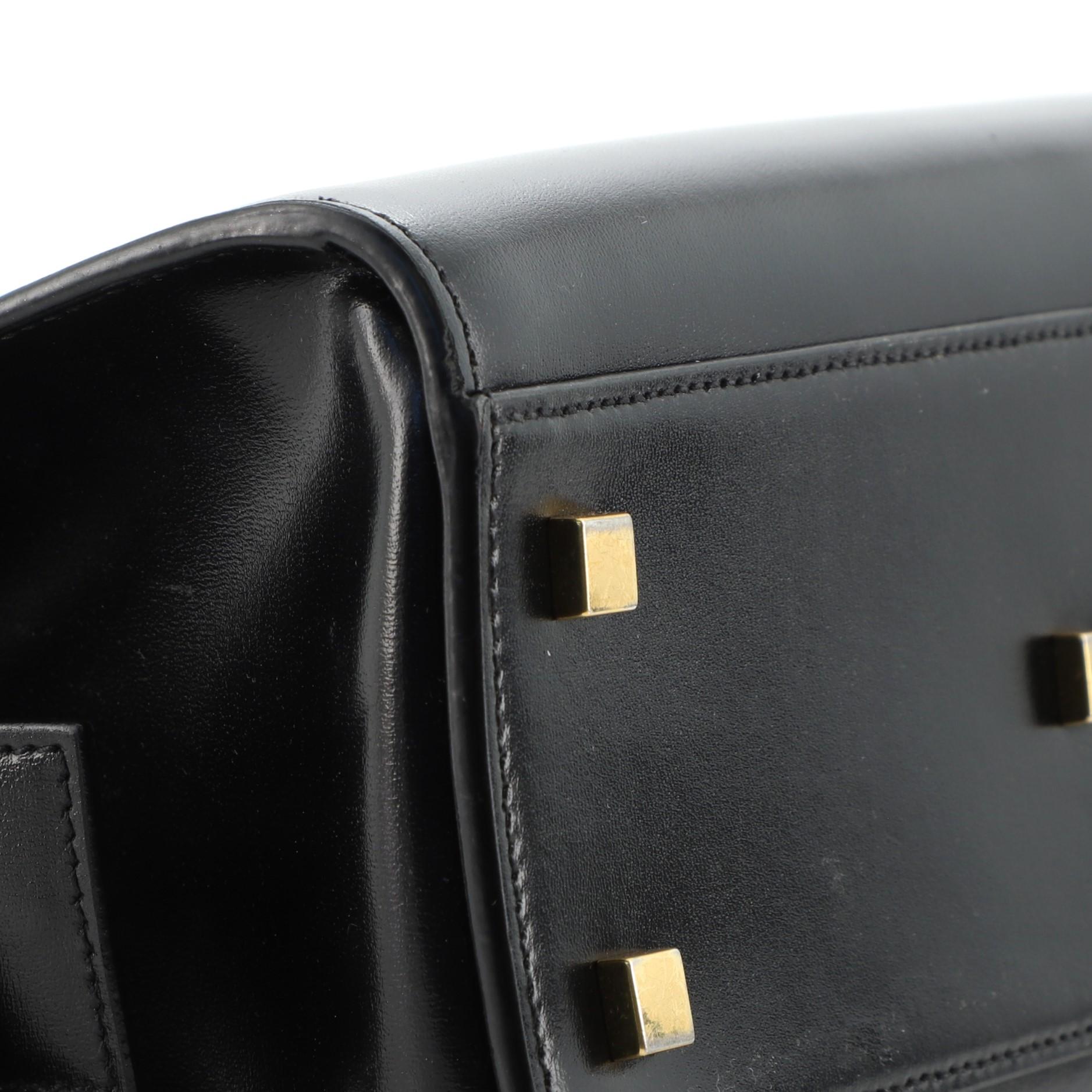 Saint Laurent Uptown Tote Leather Small In Good Condition In NY, NY
