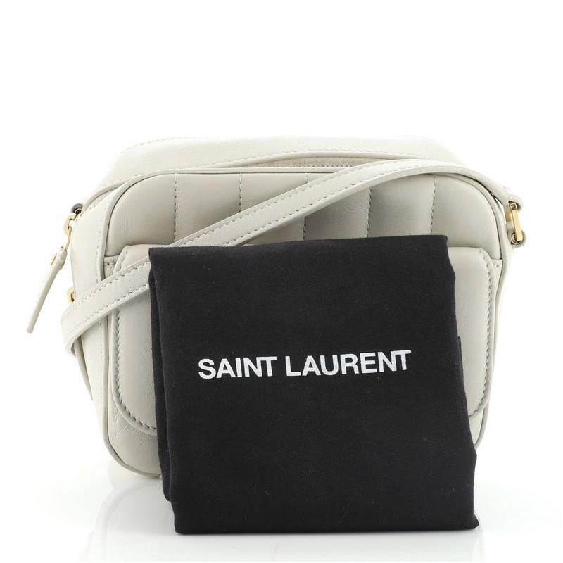 Saint laurent vicky quilted leather camera bag deals