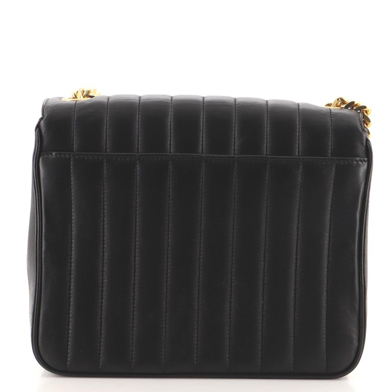 Saint Laurent Vicky Crossbody Bag Vertical Quilted Leather Large at 1stDibs