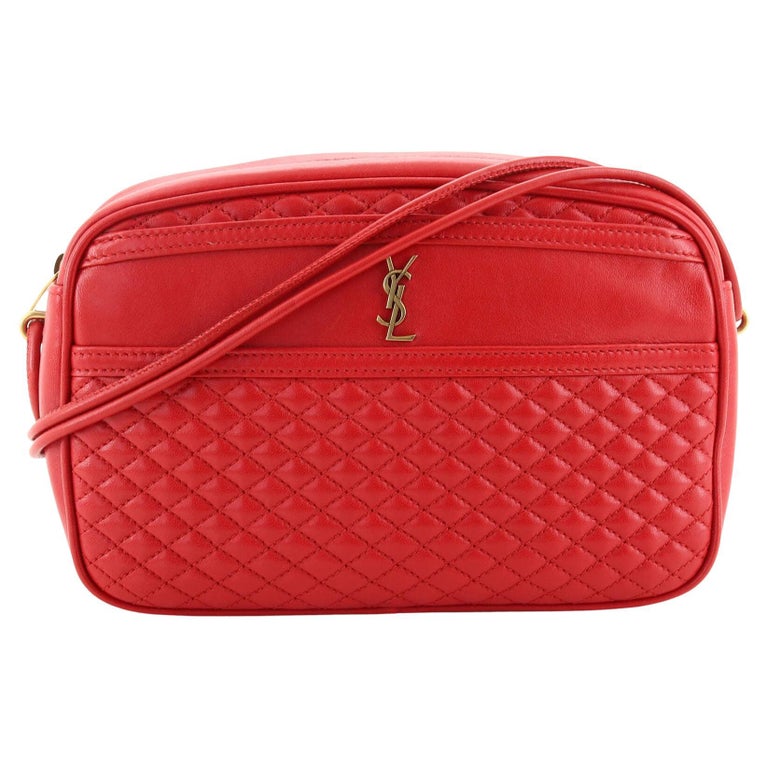 Saint Laurent Victoire Camera Bag Quilted Leather For Sale at 1stDibs