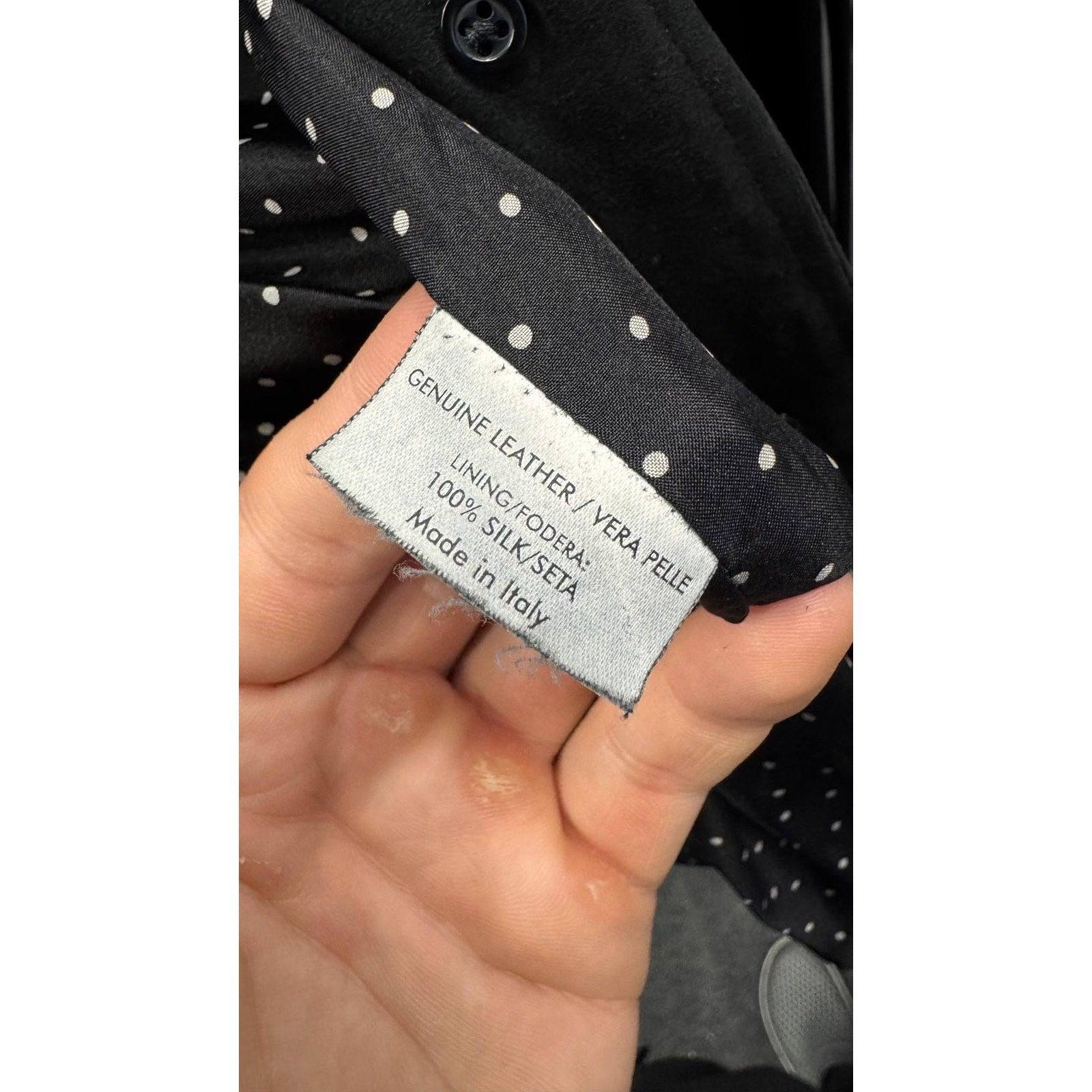 Saint Laurent Giacca in pelle nera vintage - Taglia IT38 / M. in vendita 1