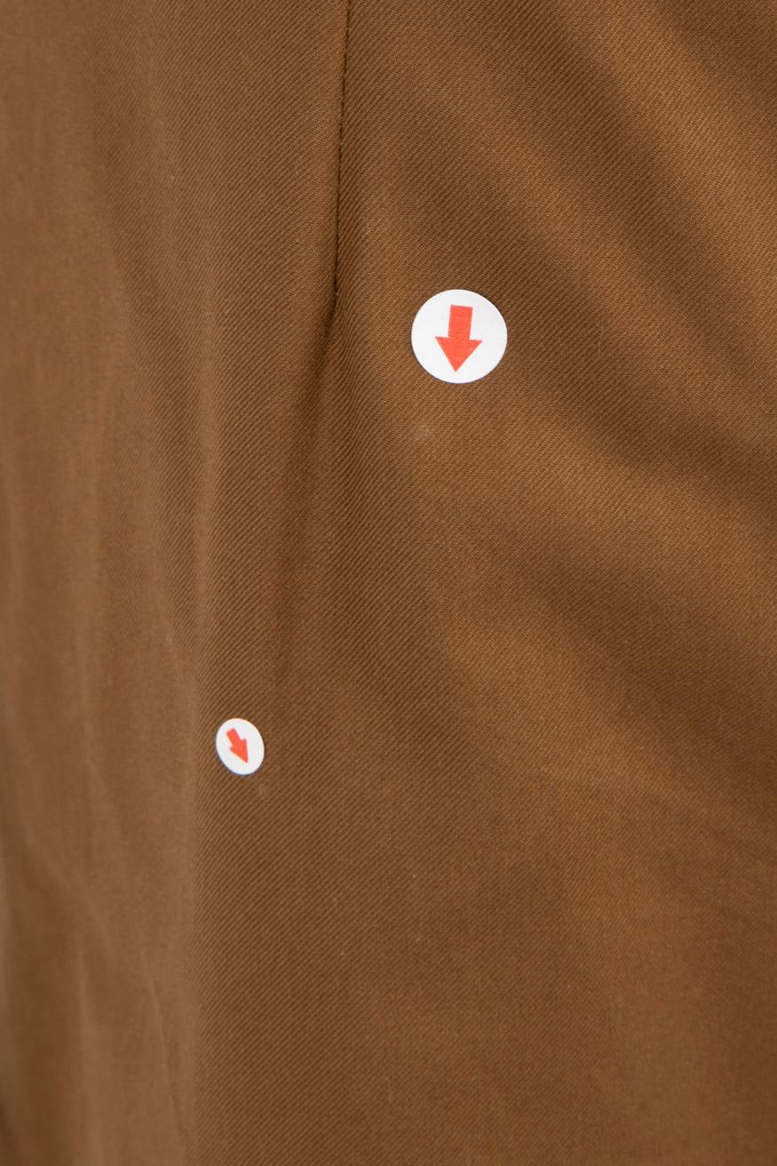 Saint Laurent Vintage Brown Knee Length Skirt Size XXL For Sale 2