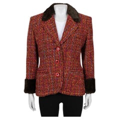 Giacca Saint Laurent Vintage in tweed multicolore - 42/ XL
