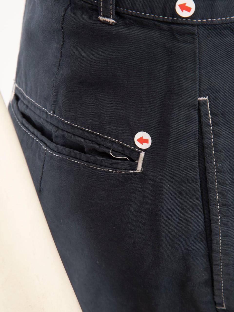 Saint Laurent Vintage Navy Knee Length Shorts Size M For Sale 1