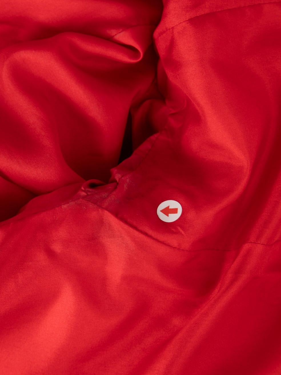 Saint Laurent Vintage Red Contrast Trim Blazer Size XL 1