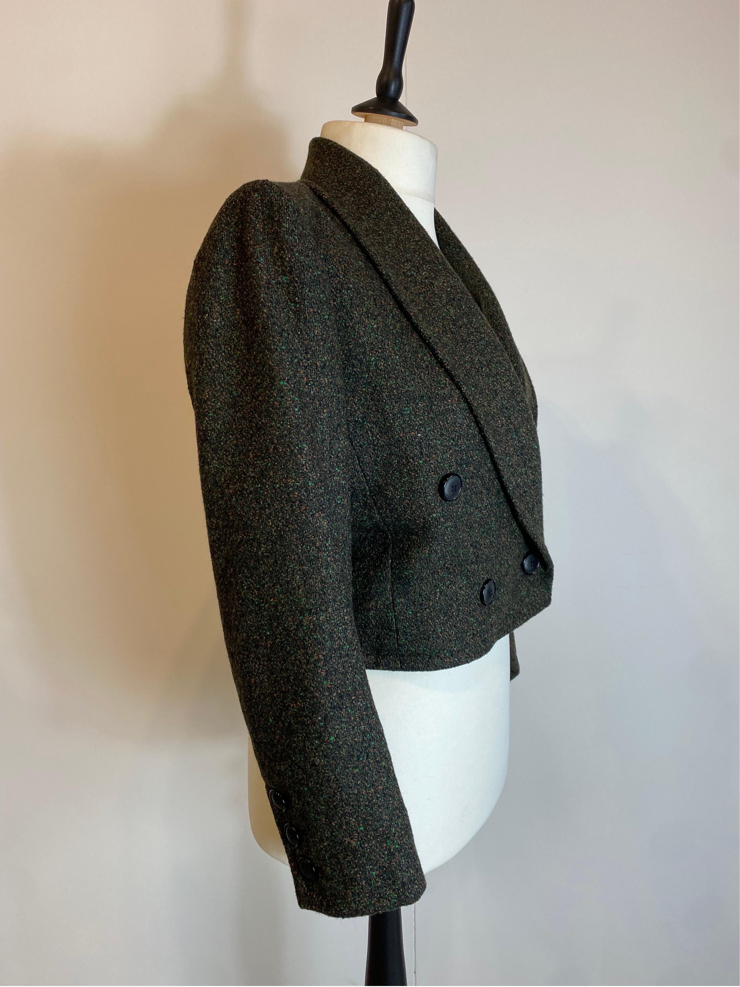 Saint Laurent Vintage-Anzug aus Wolle mit Jacke und Hose im Angebot 2