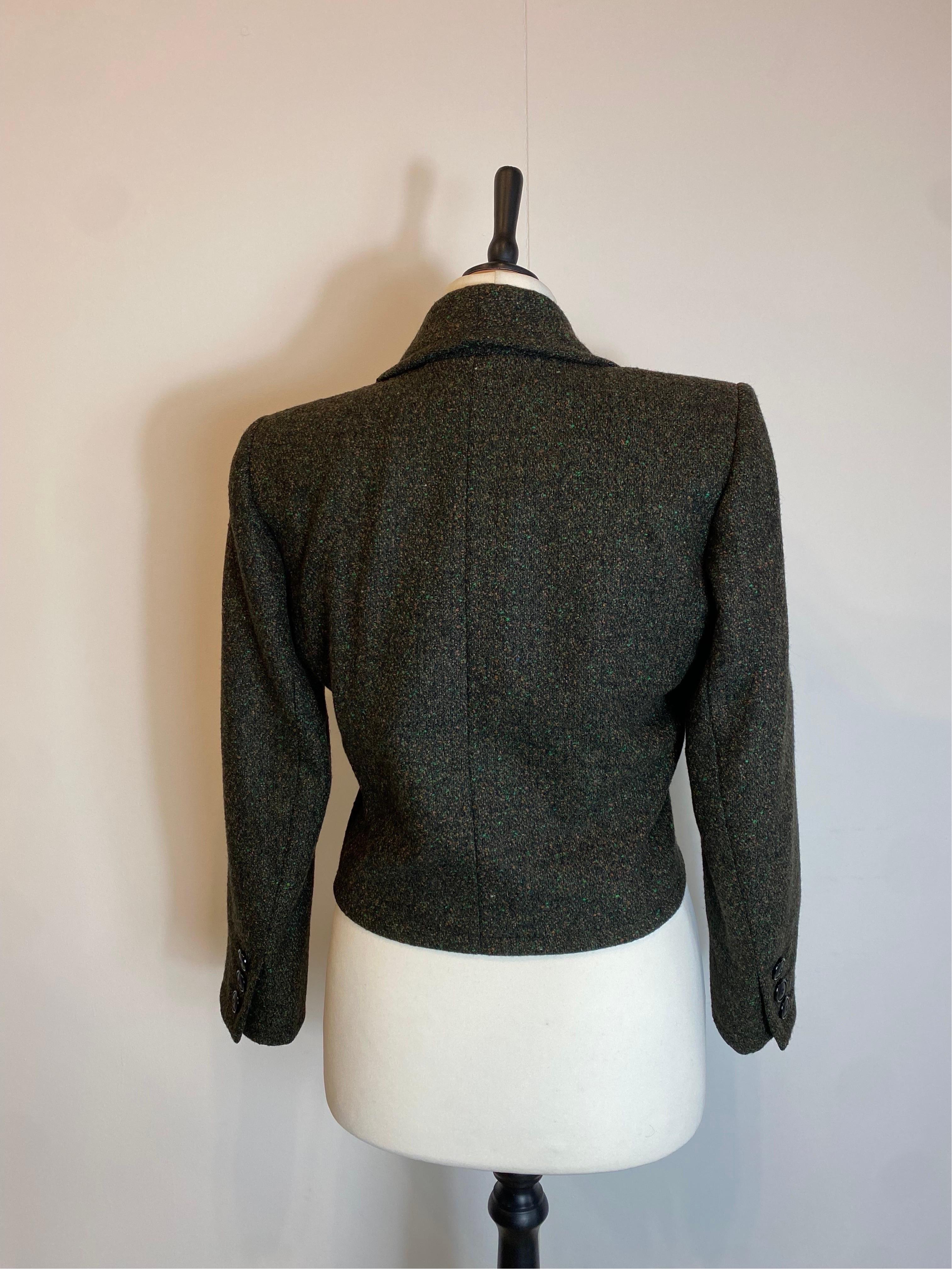 Saint Laurent Vintage-Anzug aus Wolle mit Jacke und Hose im Angebot 4
