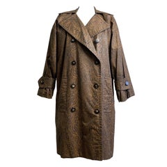 Gabardina Saint Laurent vintage Cebra