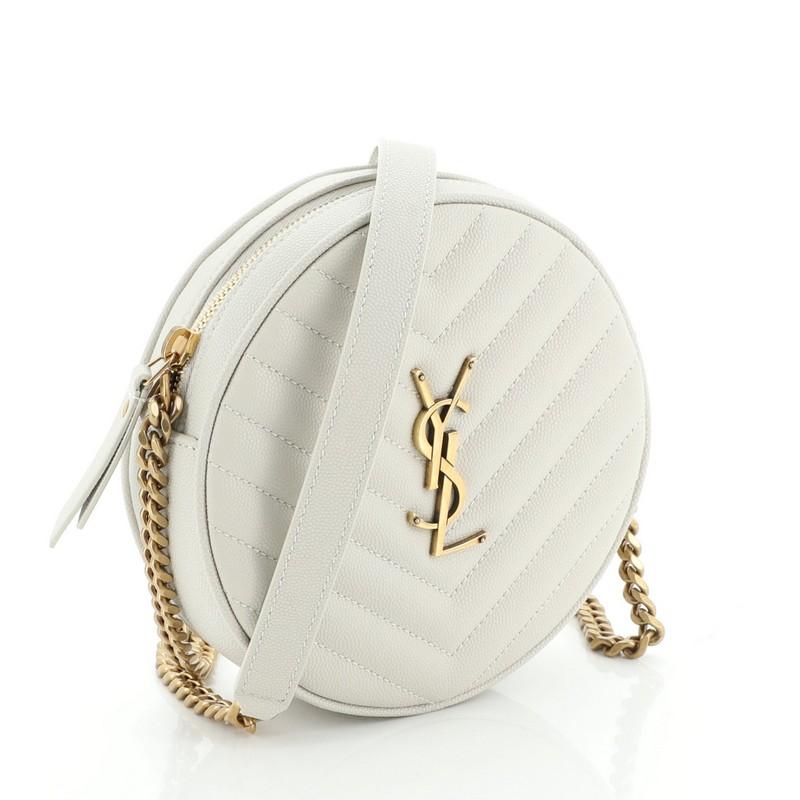 ysl vinyle round camera bag