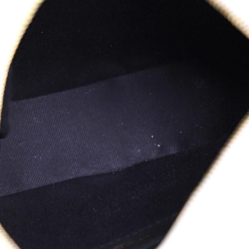 Saint Laurent Vinyle Round Camera Bag Matelasse Chevron Leather In Good Condition In NY, NY