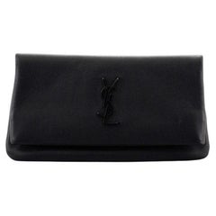 Saint Laurent West Hollywood Fold Over Clutch Leather