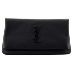 Saint Laurent West Hollywood Fold Over Clutch Leather