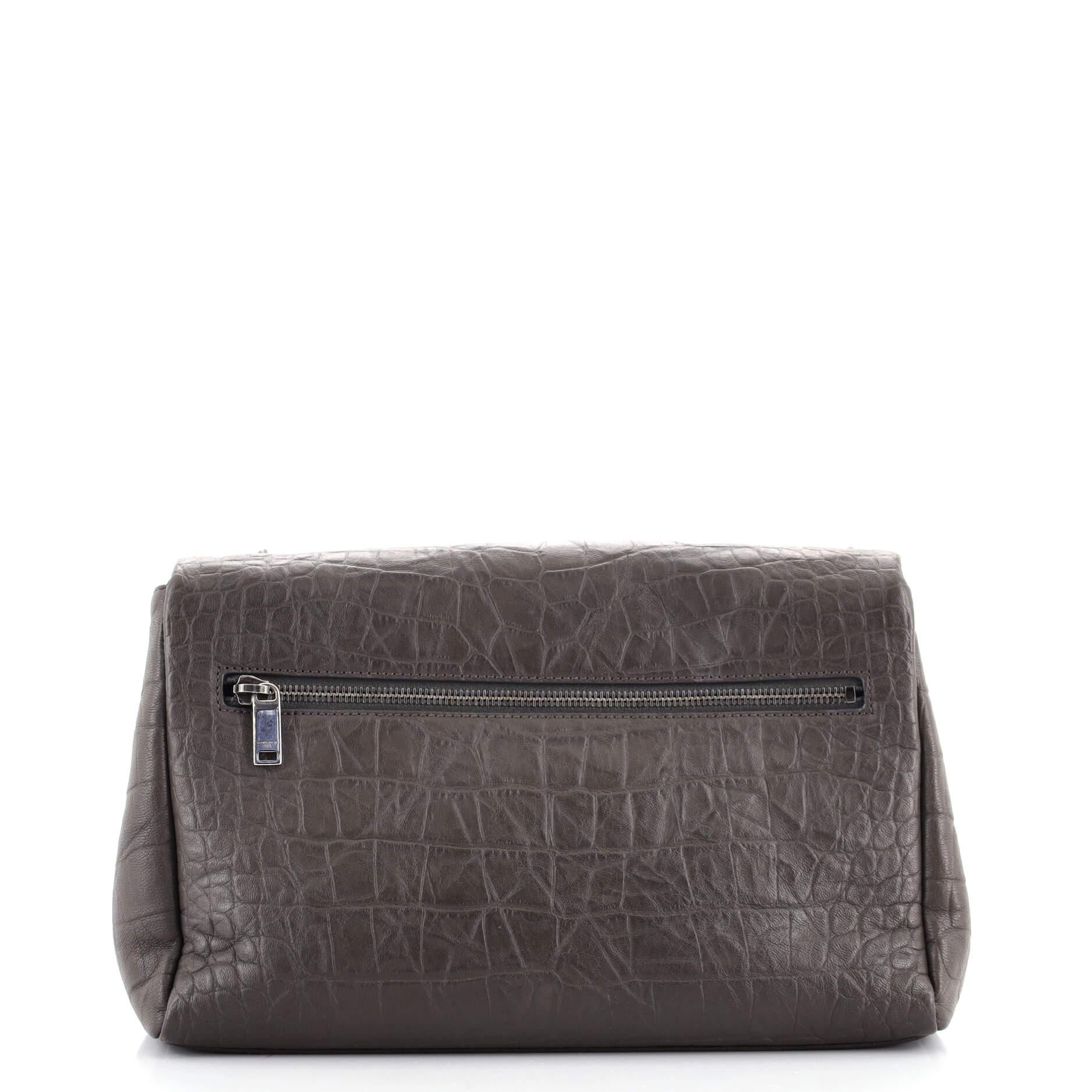 Saint Laurent West Hollywood - Borsa a tracolla in pelle goffrata con coccodrillo Medi In condizioni buone a NY, NY