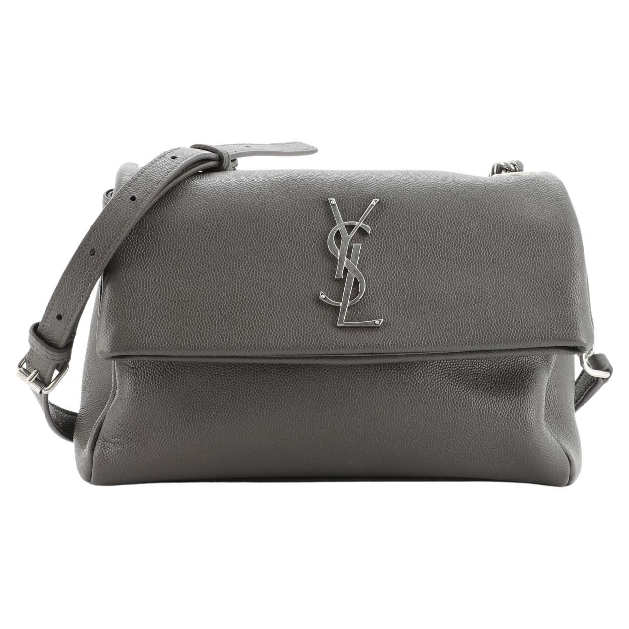 Saint Laurent LouLou Bowling Bag Matelasse Chevron Leather Small at