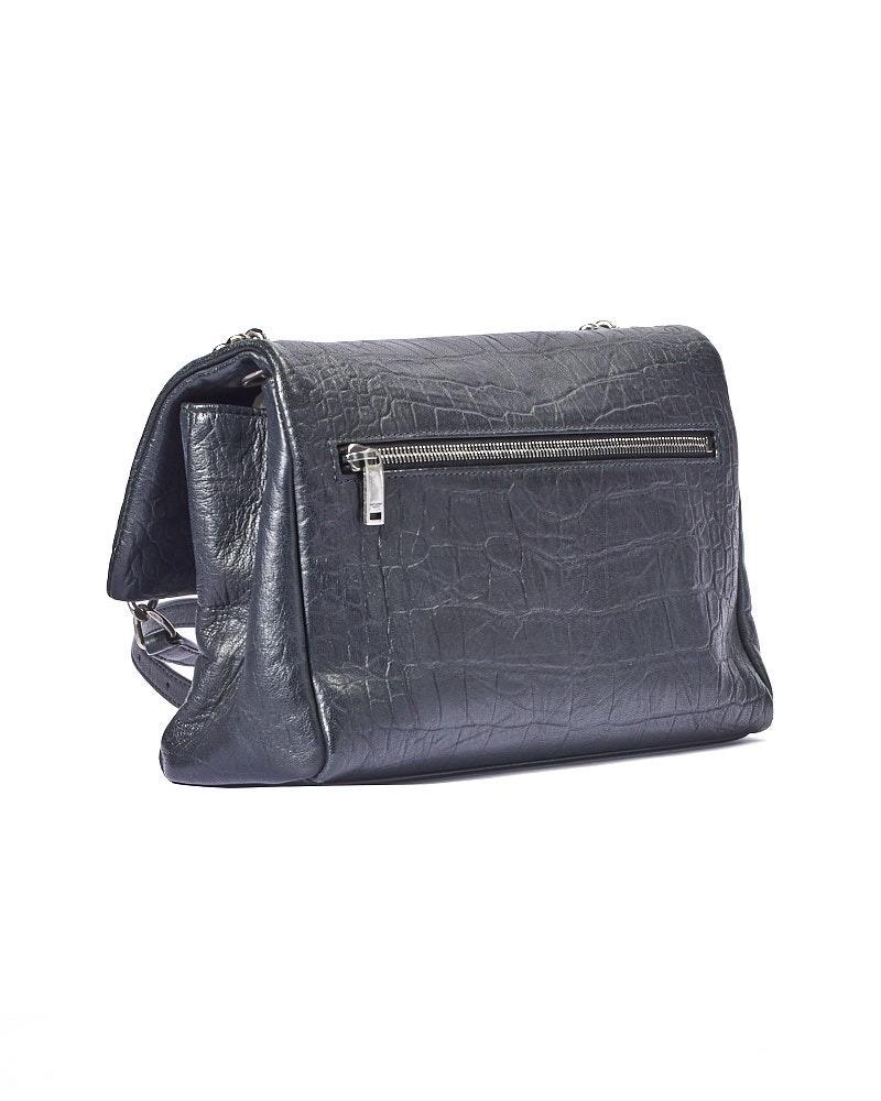 Women's Saint Laurent West Hollywood VBorsa a Tracolla Medium Nero For Sale