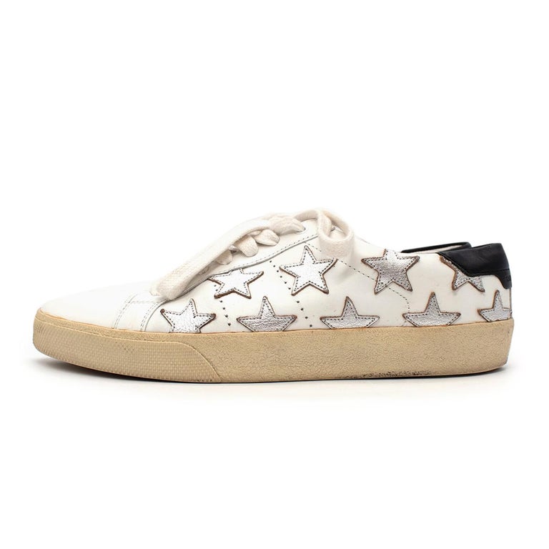 Saint Laurent White California Court Classic Star Sneakers US