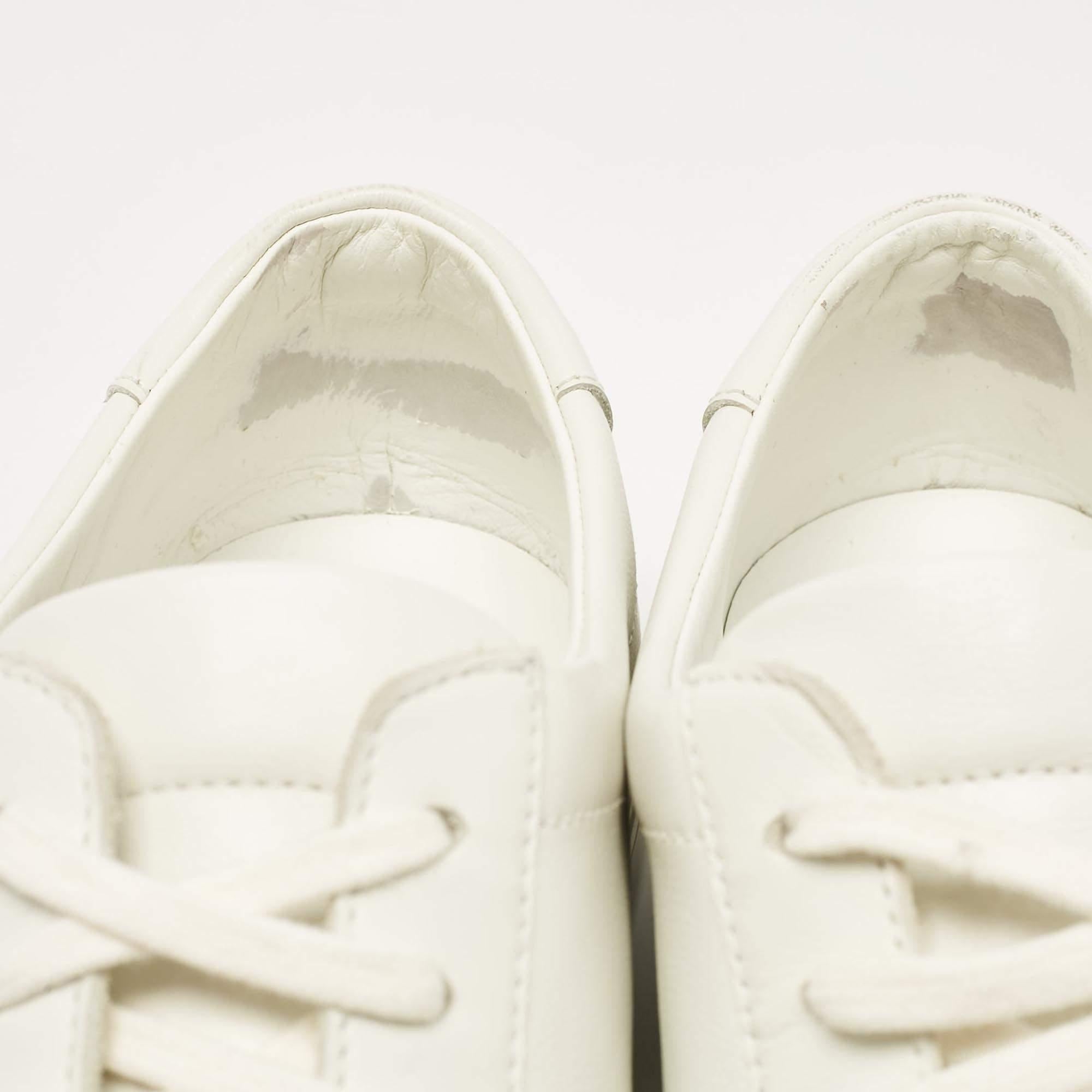Men's Saint Laurent White Leather Andy Sneakers Size 44