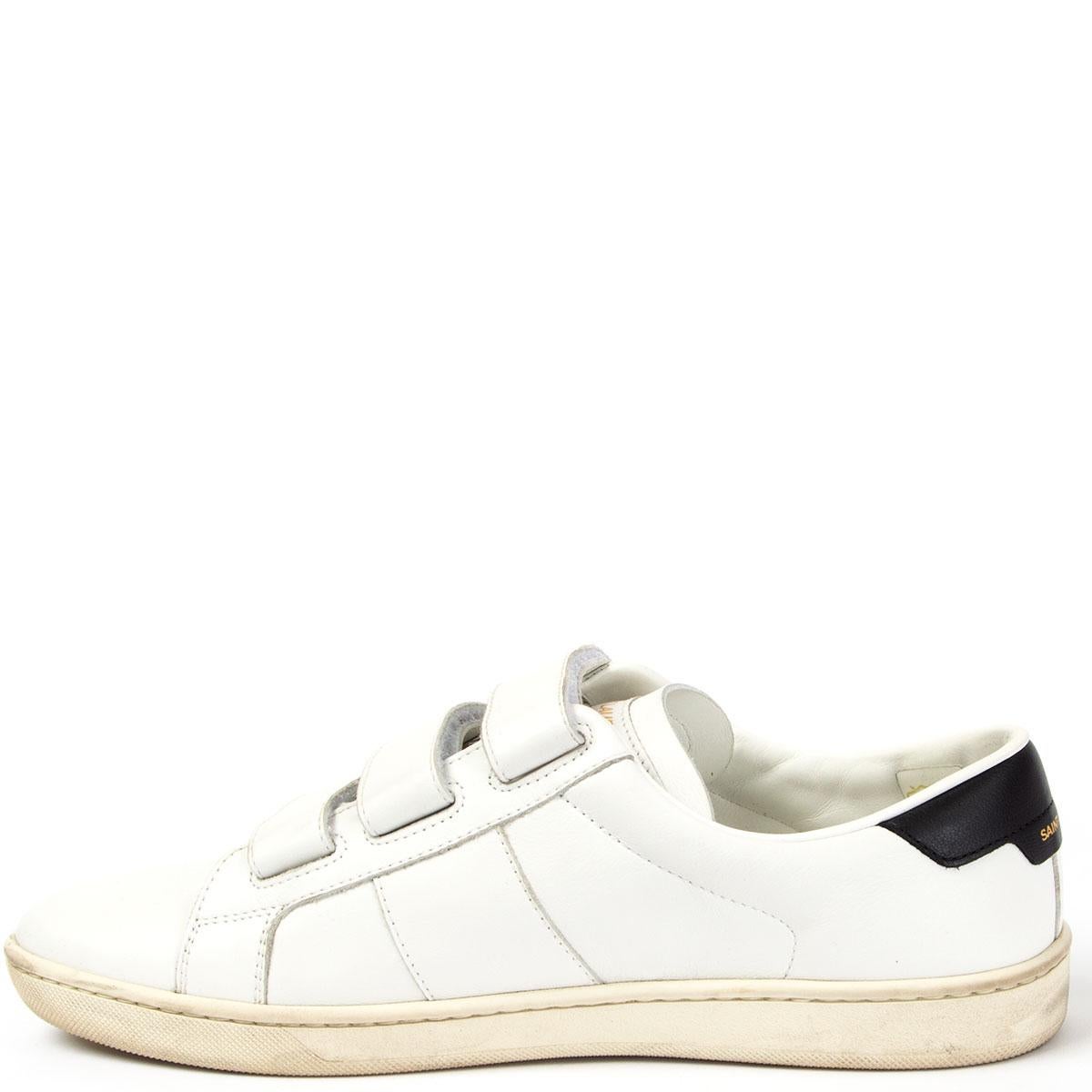 Chaussures de sport CLASSIC COURT VELCRO SAINT LAURENT en cuir blanc 39 sur 1stDibs