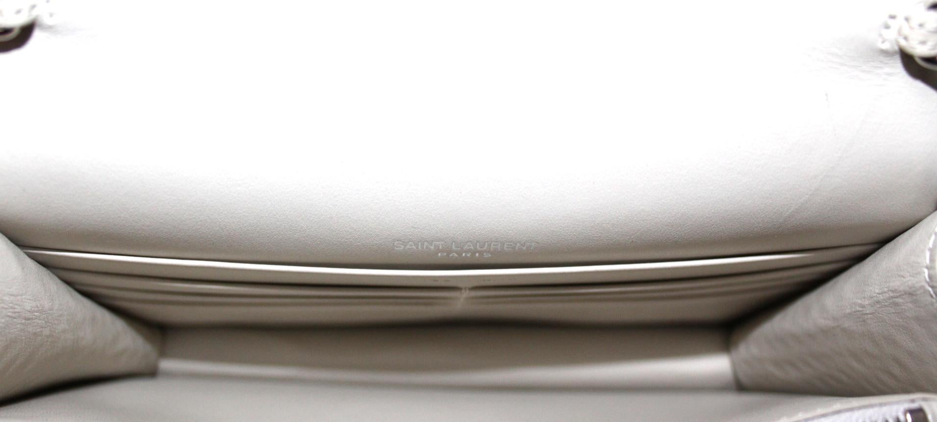 Women's Saint Laurent White Leather Sunset Bag