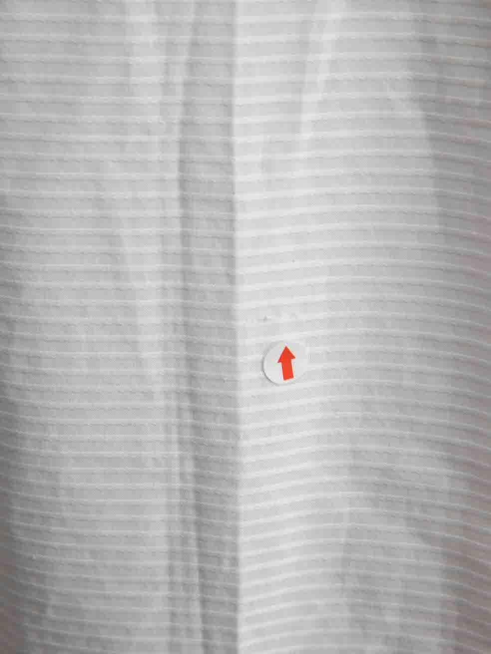 Women's Saint Laurent White Ruffle Detail Blouse Size S For Sale
