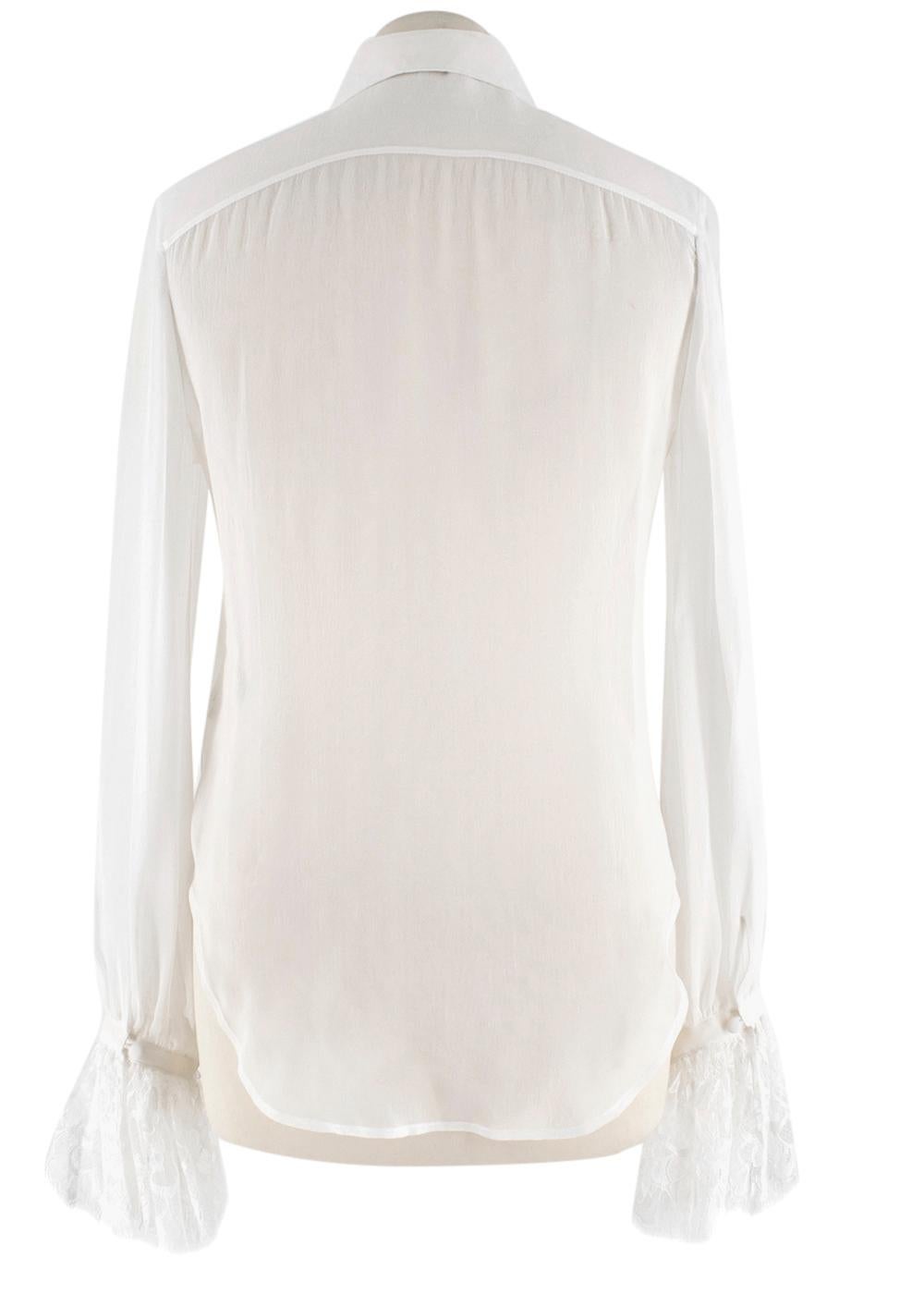 silk ruffle shirt