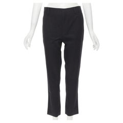 SAINT LAURENT weiße formelle Hose mit seitlichem Flechtbesatz S