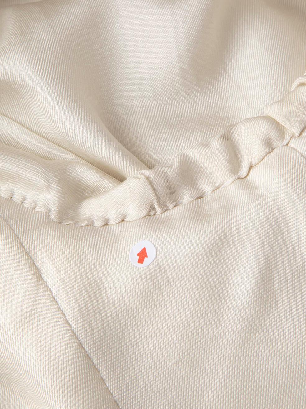 Saint Laurent White Wool Silver Beaded Blazer Size S 2