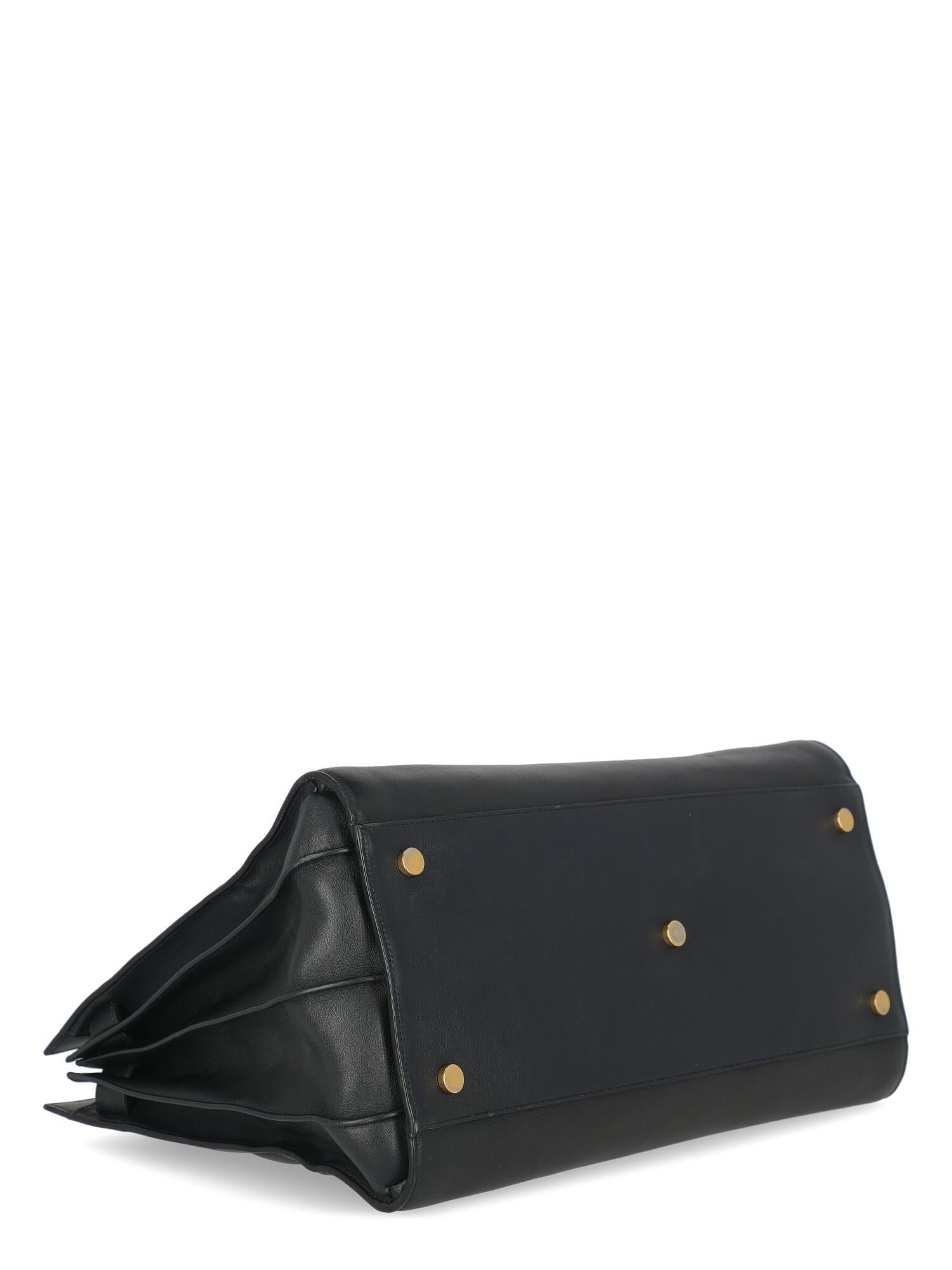 Women's Saint Laurent Woman Handbag Sac De Jour Navy Leather For Sale