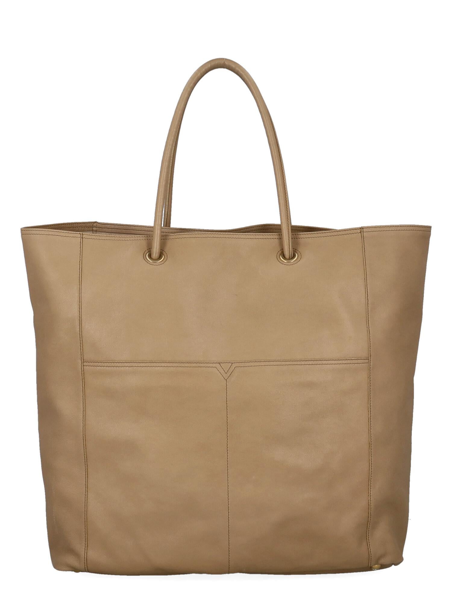 Women's Saint Laurent Women Handbags Beige Leather  For Sale