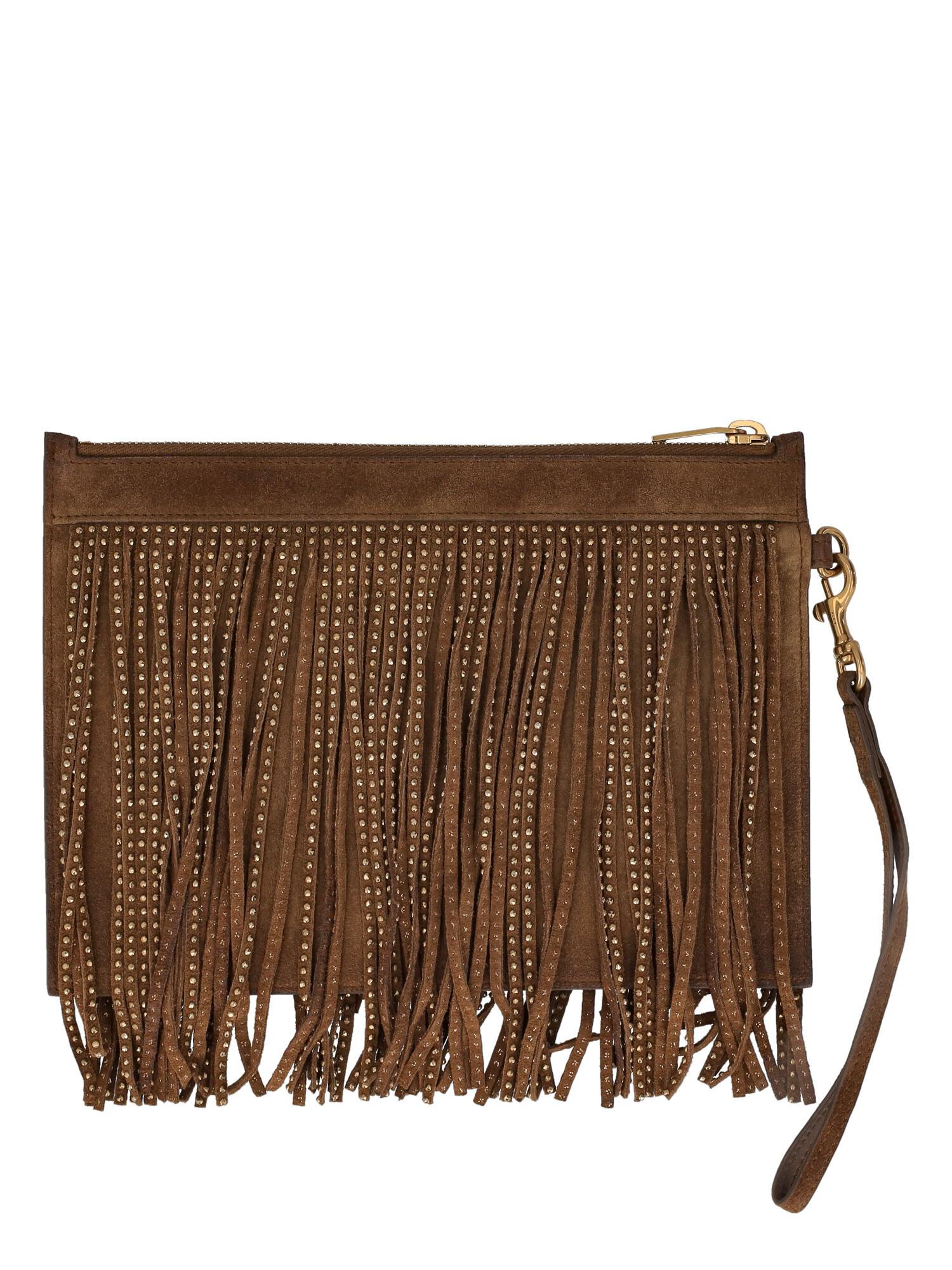 Saint Laurent Women Handbags Brown Leather  In Good Condition For Sale In Milan, IT
