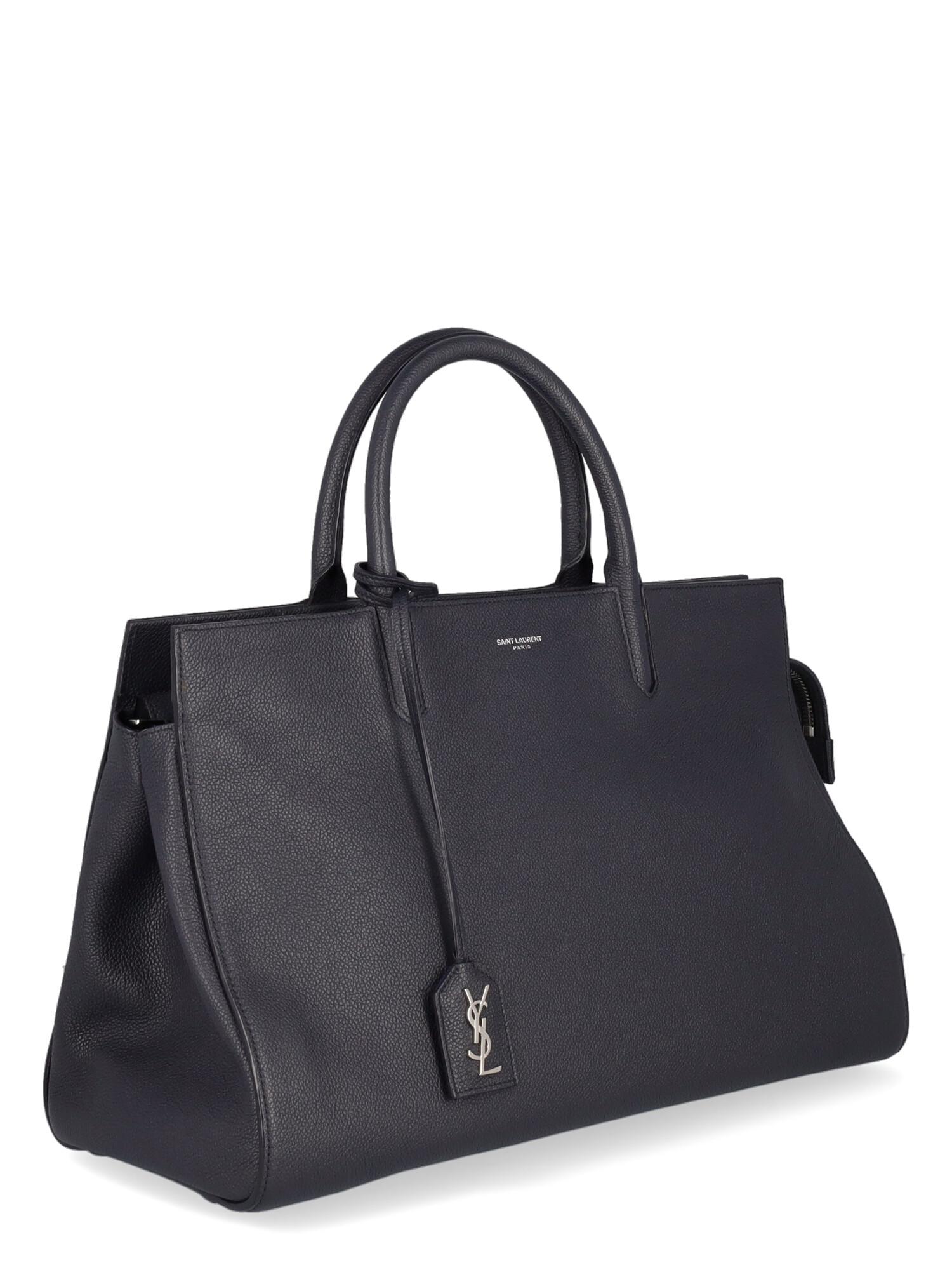 Black Saint Laurent  Women Handbags   Navy Leather  For Sale