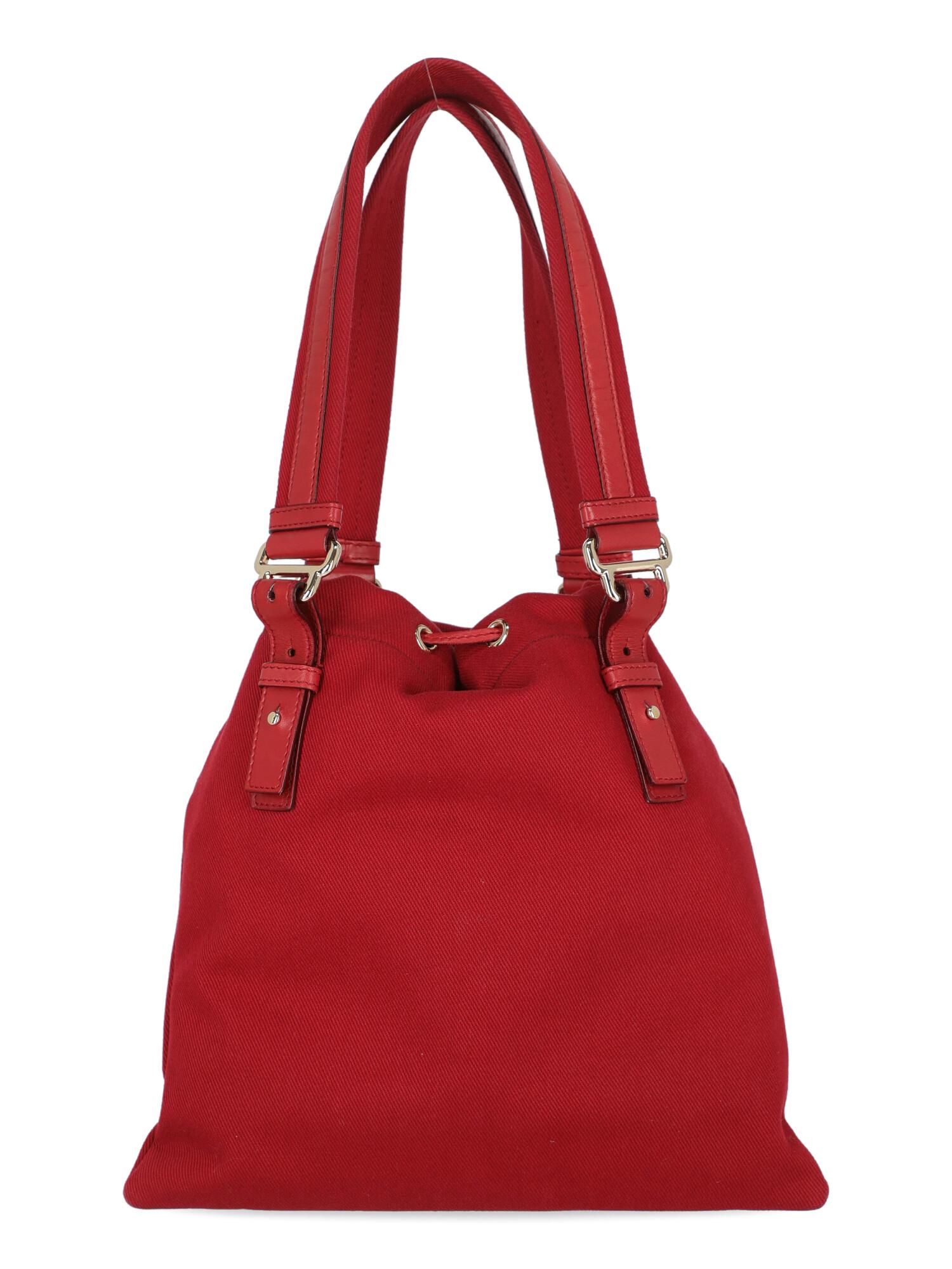 Women's Saint Laurent Women Handbags Red Cotton  For Sale