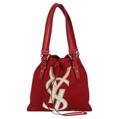 Saint Laurent Women Handbags Red Cotton 