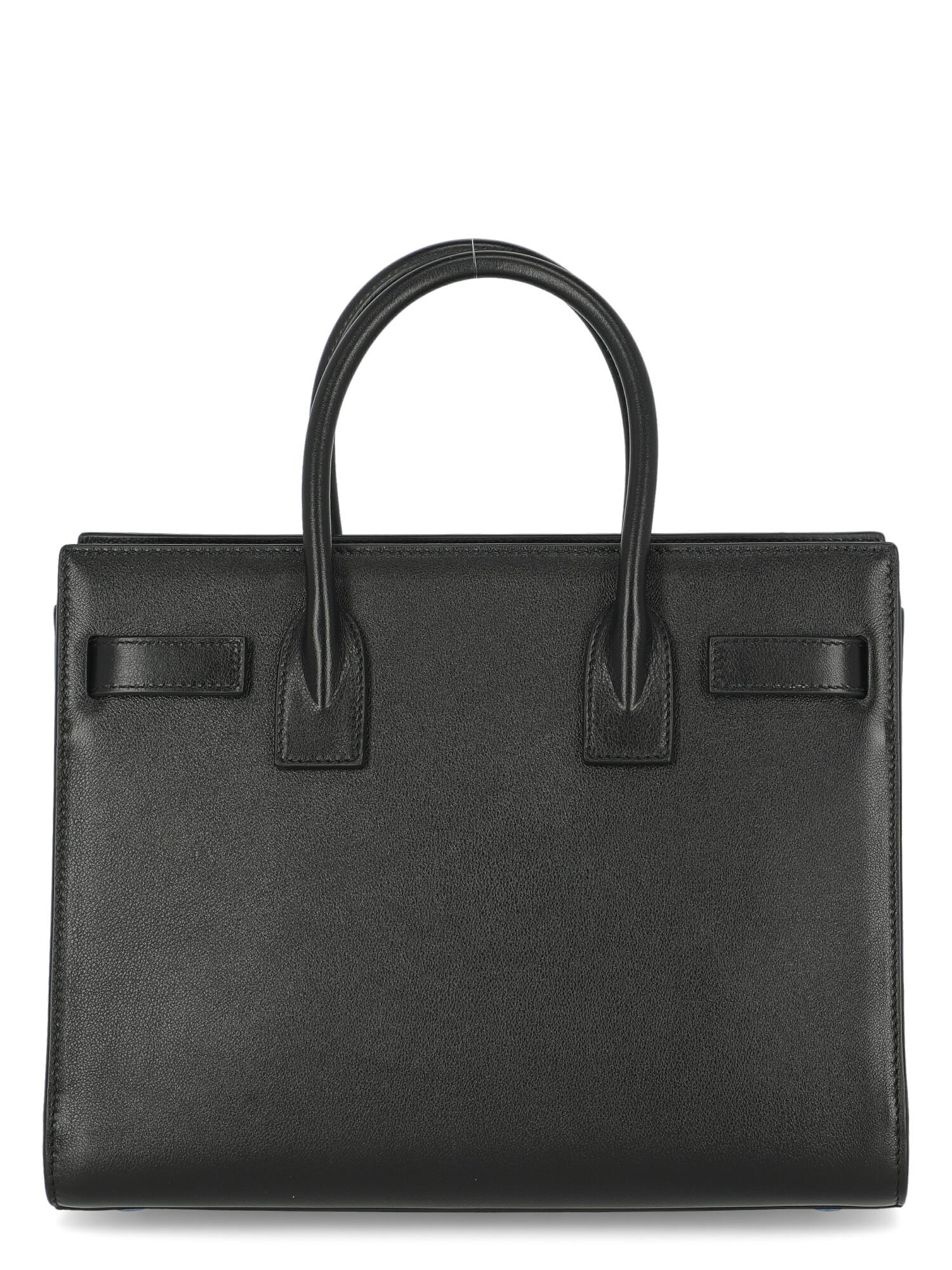 Women's Saint Laurent Women  Handbags  Sac De Jour Black Leather For Sale