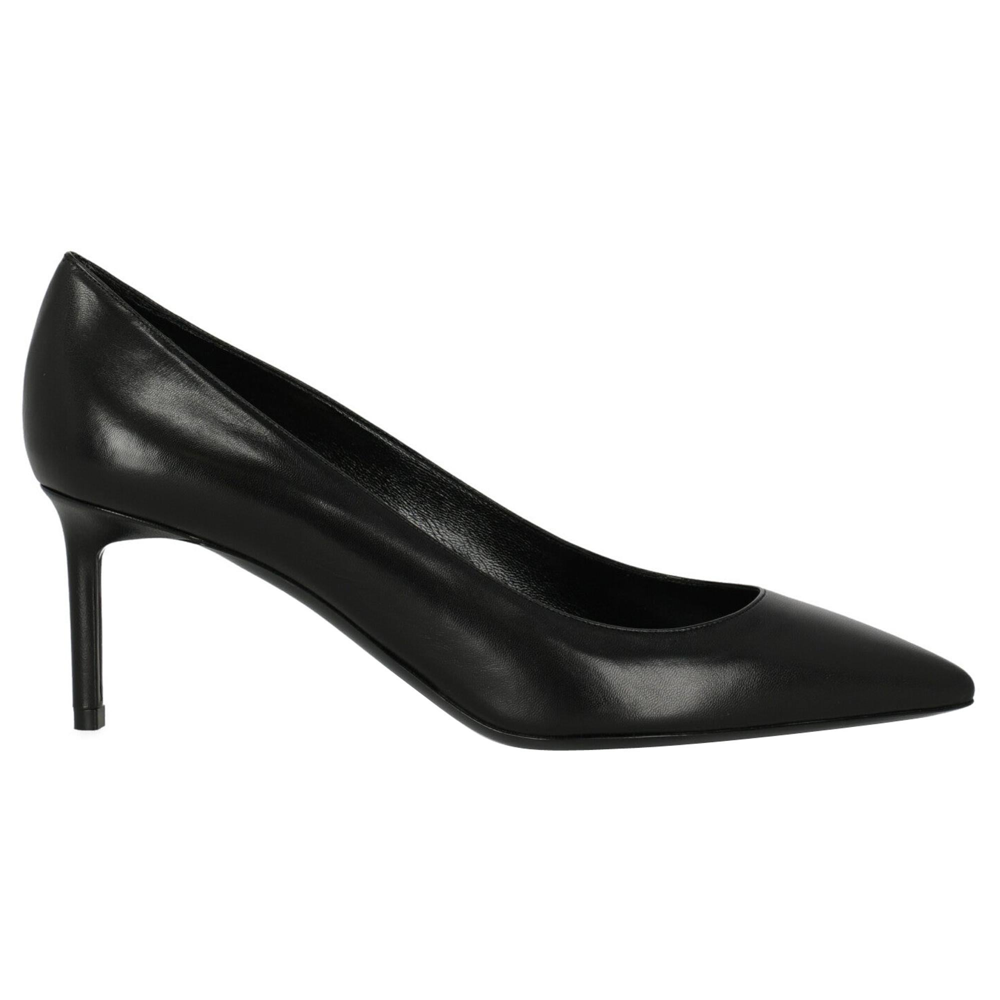 Saint Laurent  Women   Pumps  Black Leather EU 38 For Sale