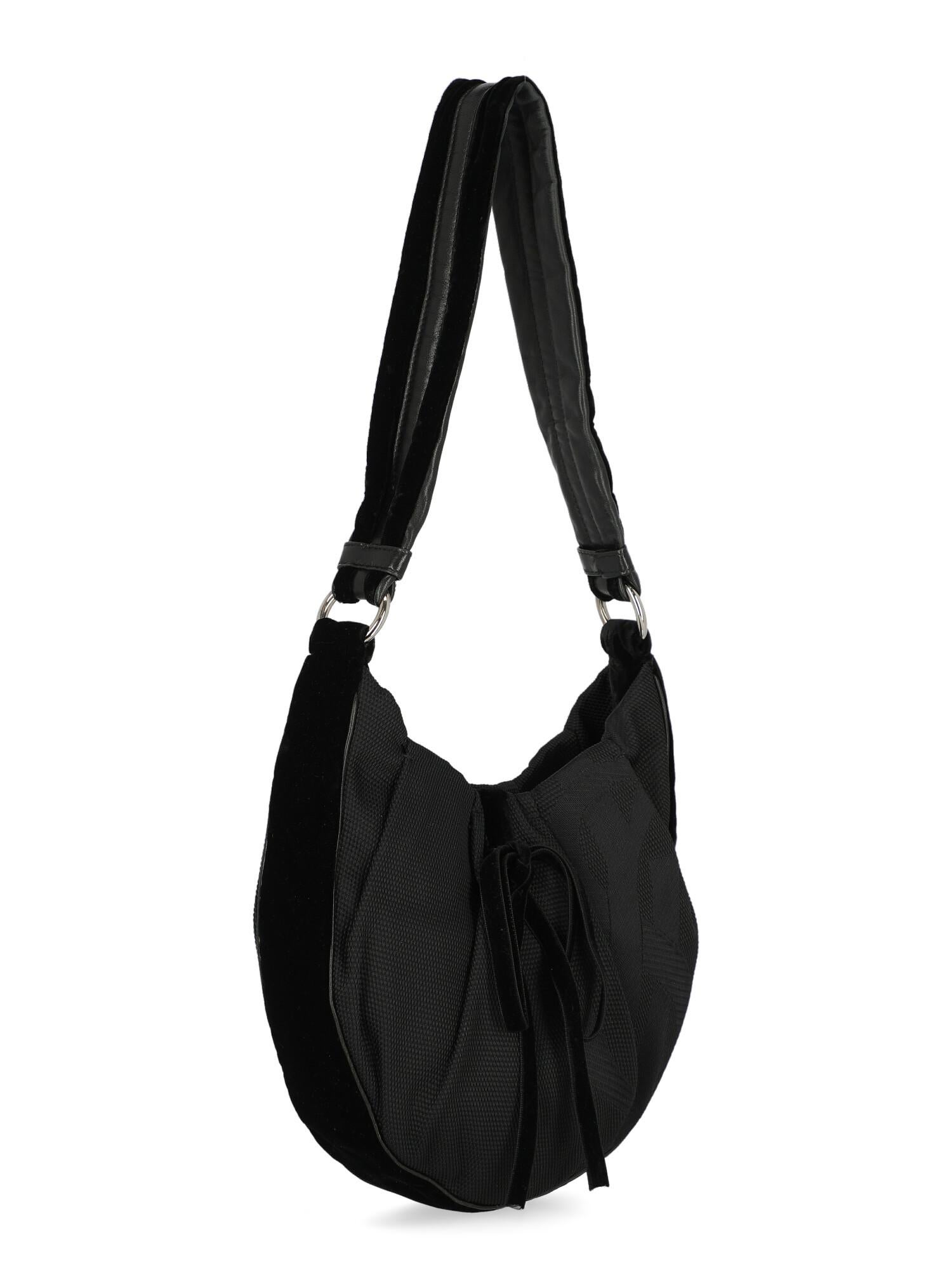 Saint Laurent  Women   Shoulder bags   Black Fabric  In Good Condition For Sale In Milan, IT