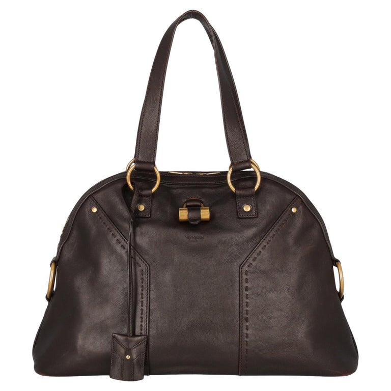 Saint Laurent Women Shoulder bags Muse Brown Leather For Sale at 1stDibs
