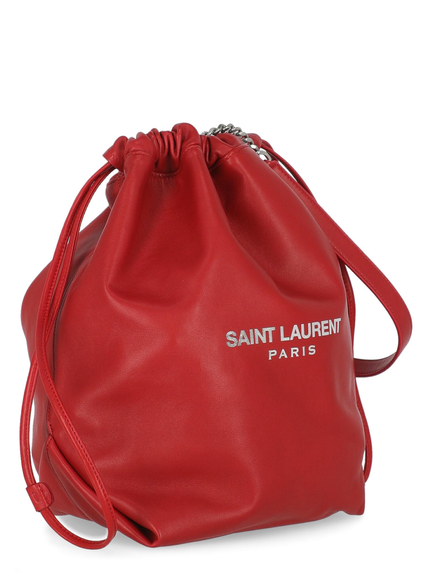Saint Laurent Women  Shoulder bags Red Leather In Excellent Condition For Sale In Milan, IT