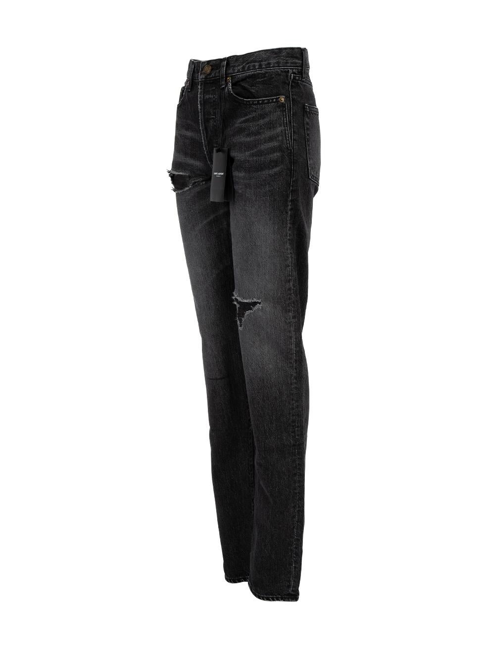 Saint Laurent Women's 2018 Distressed Slim Fit Jeans 1