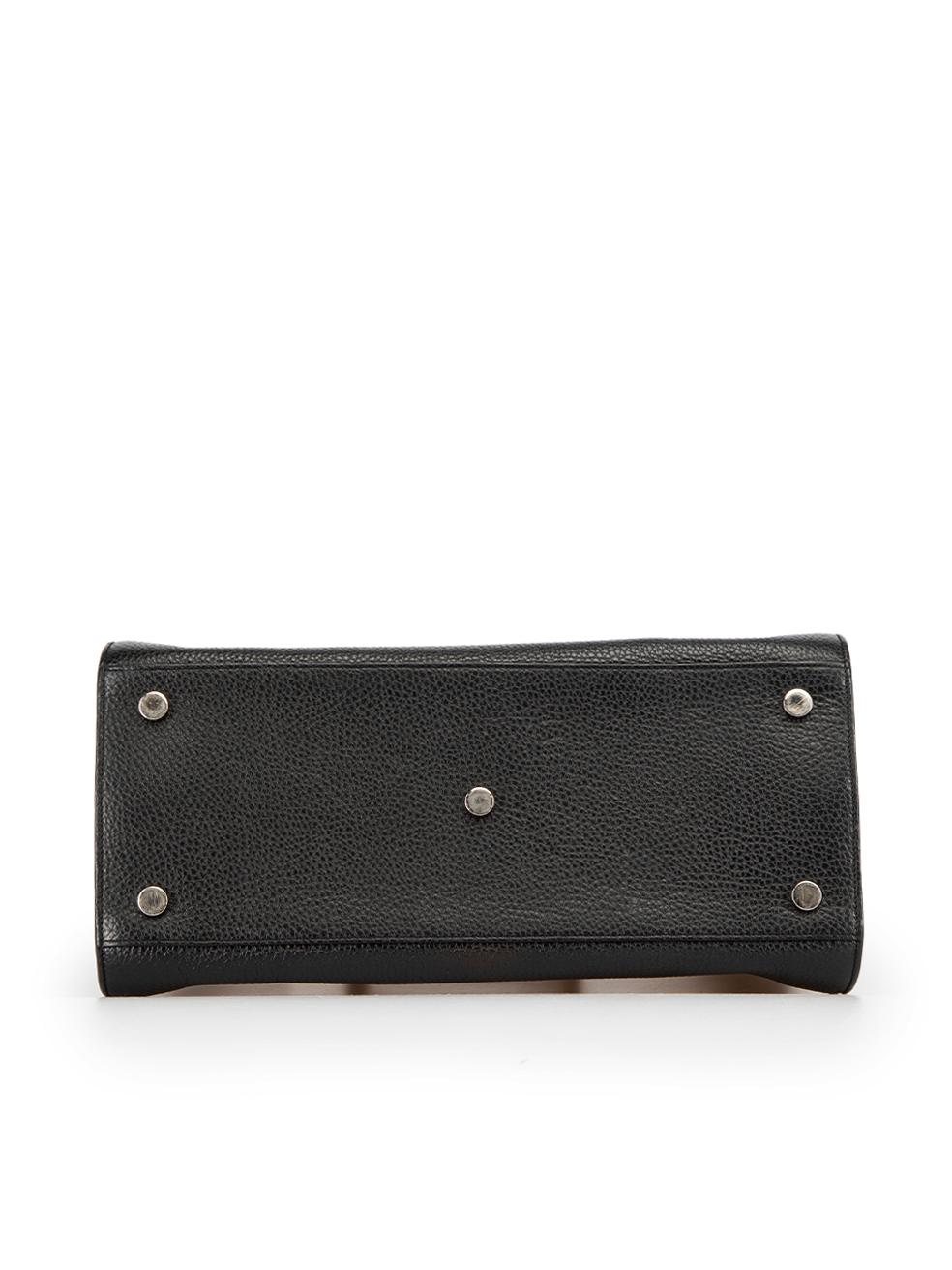 Saint Laurent Women's Black Grained Leather Sac de Jour Handbag 1