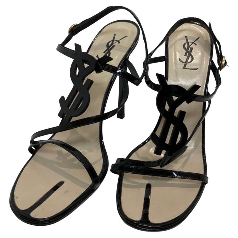 SAINT LAURENT Women's Cassandra Sandals For Sale at 1stDibs