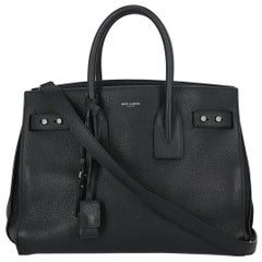 Saint Laurent Women's Handbag Sac De Jour Navy Leather