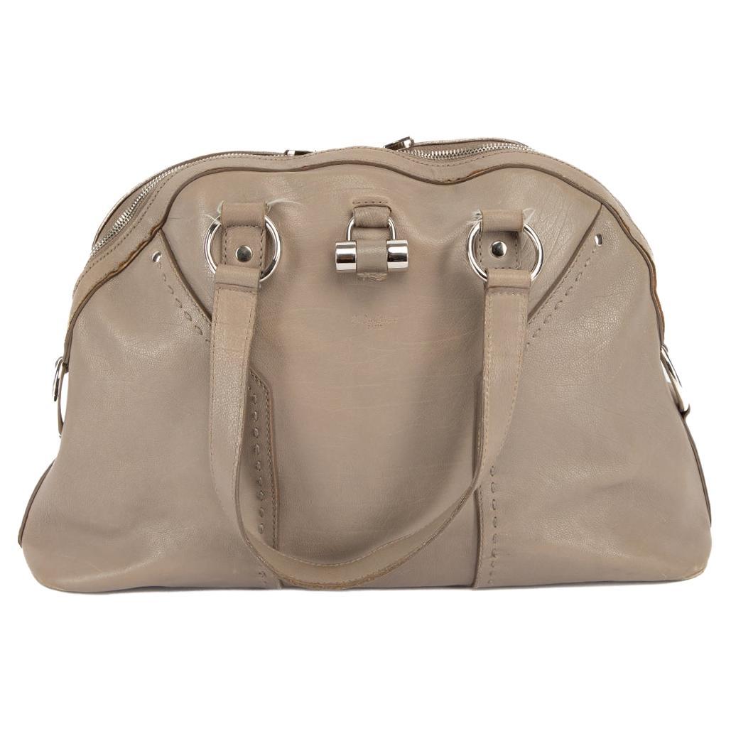Saint Laurent Women's Yves Saint Laurent Brown Leather Muse Tote Bag For Sale