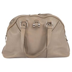 Vintage Saint Laurent Women's Yves Saint Laurent Brown Leather Muse Tote Bag